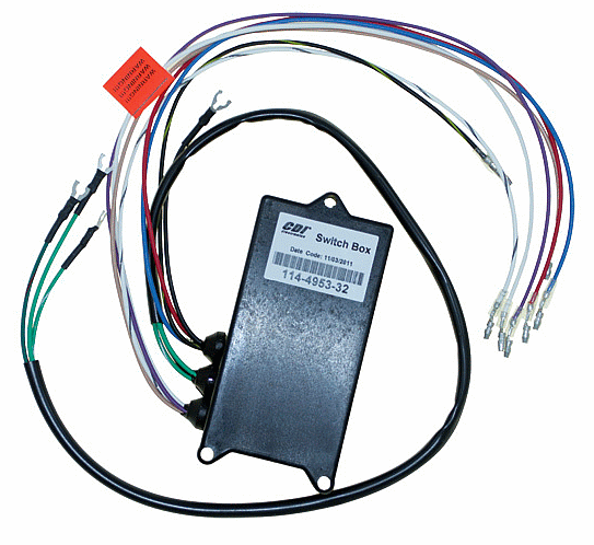 Mercury Switch Box (3 cyl) Long wires 114-4953-32